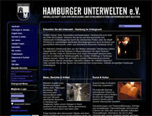 Tablet Screenshot of hamburgerunterwelten.de